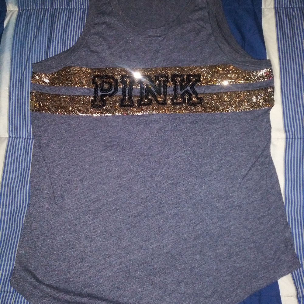 🎉🎉V.S. PINK TANK TOP W SEQUENCE🎉🎉